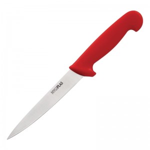 Cuchillo de filetear Hygiplas rojo de 152mm c889