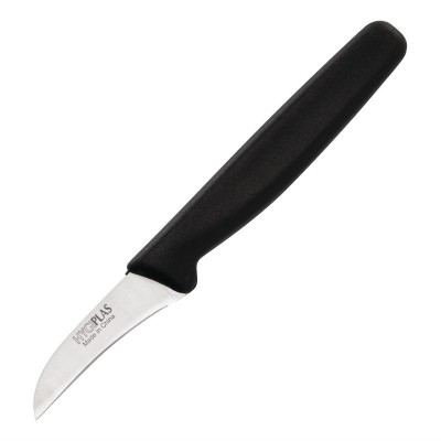 Cuchillo para pelar negro 6.5cm Hygiplas cf899