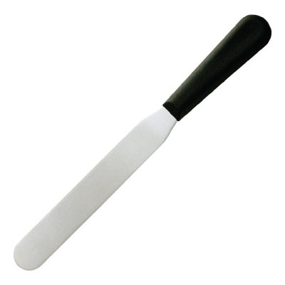 Cuchillo paleta hoja recta negro 20.5cm Hygiplas d404