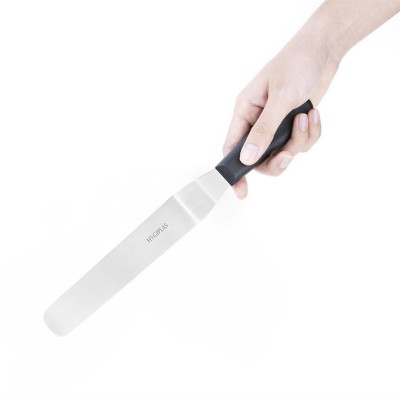 Cuchillo paleta hoja en angulo negro 19cm Hygiplas d410