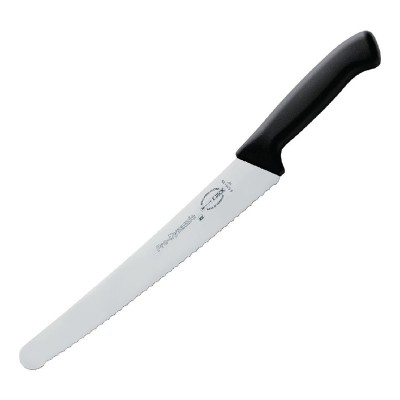 Cuchillo de pasteleria hoja dentada Pro Dynamic HACCP negro 25.5cm Dick dl377