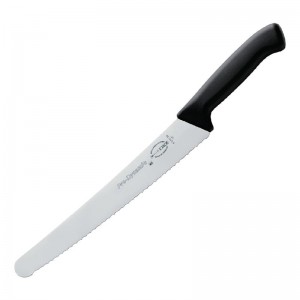 Cuchillo de pasteleria hoja dentada Pro Dynamic HACCP negro 25.5cm Dick dl377