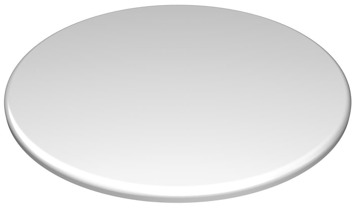 Plato de presentacion fibra blanca 300x10 mm.