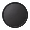 Bandeja Cambro Camtread negra redonda de 355mm
