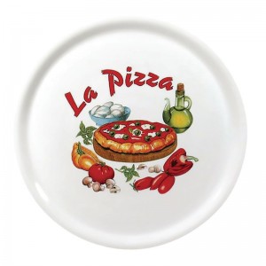 Plato para pizza de 31cm con decoracion X26 dj957