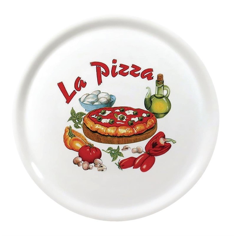 Plato para pizza de 31cm con decoracion X26