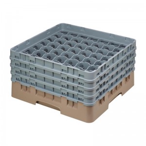 Cesta cristaleria Cambro Camrack beige 49 compartimentos vasos hasta 215(Al)mm de799