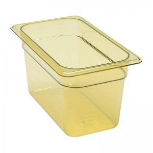 Cubeta para alimentos calientes Cambro de policarbonato GN-1/4 150mm dw491