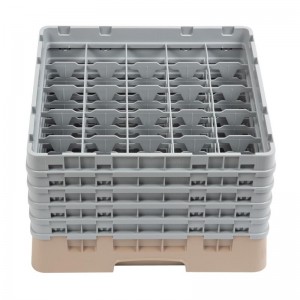 Bandeja cristaleria Cambro Cam de 25 compartimentos beige-Maxima altura de 257mm dw556