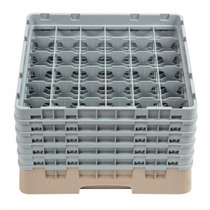 Bandeja cristaleria Cambro Cam de 36 compartimentos beige-Maxima altura de 298mm dw559