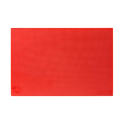 Tabla de cortar Hygiplas de baja densidad antibacteriana roja 450x300x12mm hc859