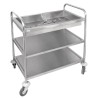 Carrito Vogue para cuberteria con tres niveles cc365