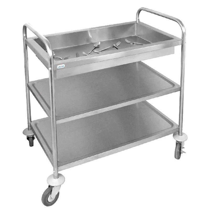Carrito Vogue para cuberteria con tres niveles cc365