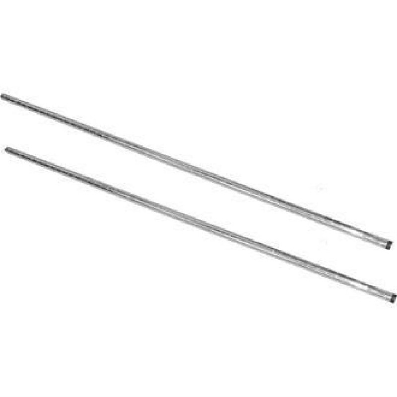 Postes verticales cromados 1270mm Vogue. 2 ud. u887