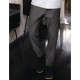 Pantalon para chef Cherfworks Urban 257 negro/blanco de raya fina Talla L bb300-l