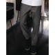 Pantalon para chef Cherfworks Urban 257 negro/blanco de raya fina Talla M bb300-m