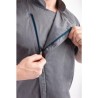 Casaca Chefworks Springfield ligera S/S con cremallera color azul tinta Talla L bb267-l