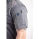 Casaca Chefworks Springfield ligera S/S con cremallera color azul tinta Talla M bb267-m