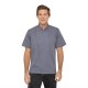 Casaca Chefworks Springfield ligera S/S con cremallera color azul tinta Talla M bb267-m