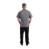 Casaca Chefworks Springfield ligera S/S con cremallera color azul tinta Talla M bb267-m