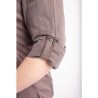 Casaca Chefworks Hartford ligera L/S con cremallera color grafito Talla L bb263-l