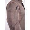 Casaca Chefworks Hartford ligera L/S con cremallera color grafito Talla M bb263-m