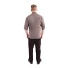 Casaca Chefworks Hartford ligera L/S con cremallera color grafito Talla XL bb263-xl