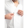 Casaca Chefworks Hartford ligera L/S con cremallera color blanco Talla XL bb264-xl
