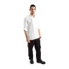 Casaca Chefworks Hartford ligera L/S con cremallera color blanco Talla XL bb264-xl