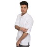 Casaca Chefworks Hartford ligera L/S con cremallera color blanco Talla XL bb264-xl