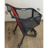 CARRO DE COMPRA 75/80 LITROS EN COLOR GRIS Y ROJO