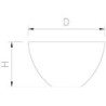 Bowl de acero inoxidable 260, 300 o 360 mm