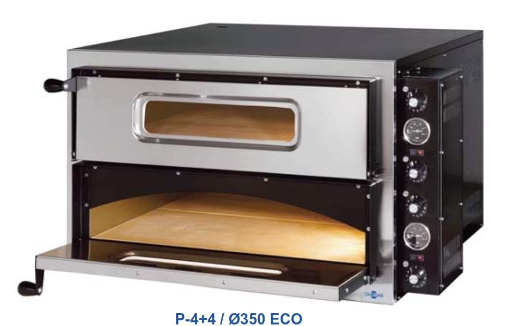 Horno de pizza electrico p-4+4