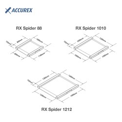 ACCUREX RX Spider – Báscula de bajo perfil con rampas