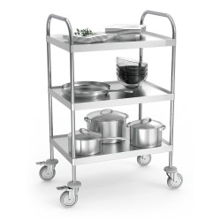 Mesa / Carro auxiliar multifuncional para instrumental o de servicio con ruedas