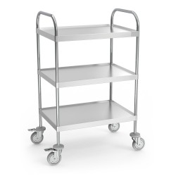 Mesa / Carro auxiliar multifuncional para instrumental o de servicio con ruedas