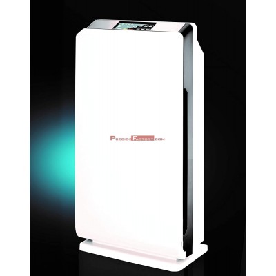 Purificador de aire sistema filtro hepa y carbono, luz ultravioleta y ozono