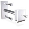Soporte recto inoxidable de pletina para atornillar