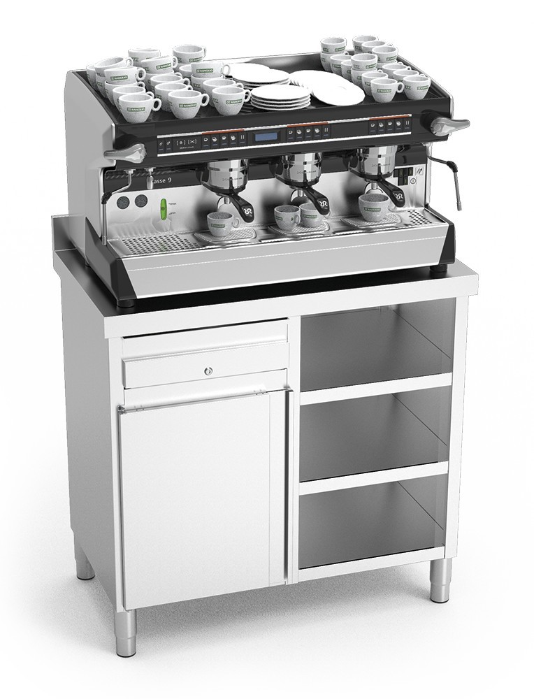 Mueble cafetero inox básic 107x60