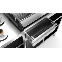 Mueble cafetero inox doble 157x60 cm