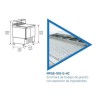 Mesa refrigerada para preparación de ensalada y pizza. MPGP-100-G HC