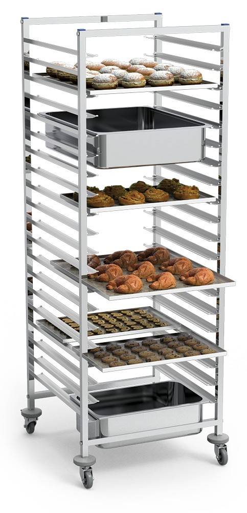 Carro bandejero multinorma (Gastronorm / Euronorm / Pastelería)