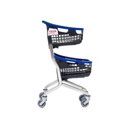 CARRO DE LA COMPRA COMPACT DOBLE CESTA 35L + 35L