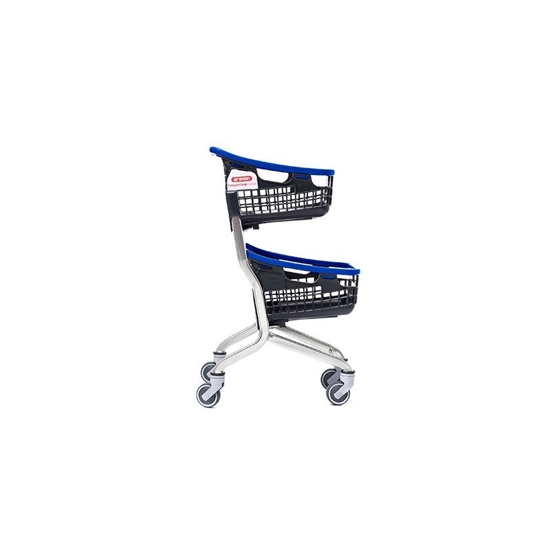 CARRO DE LA COMPRA COMPACT DOBLE CESTA 35L + 35L
