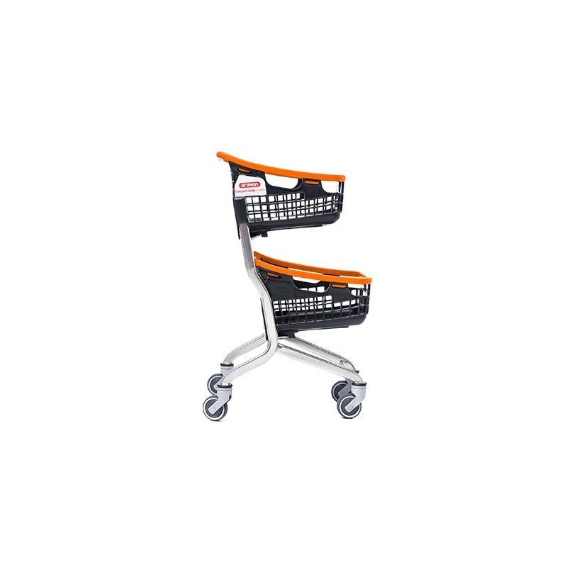 CARRO DE LA COMPRA COMPACT DOBLE CESTA 35L + 35L