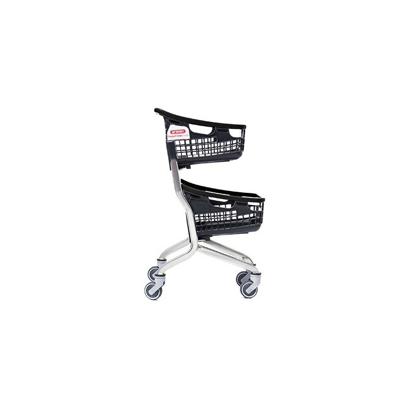 CARRO DE LA COMPRA COMPACT DOBLE CESTA 35L + 35L