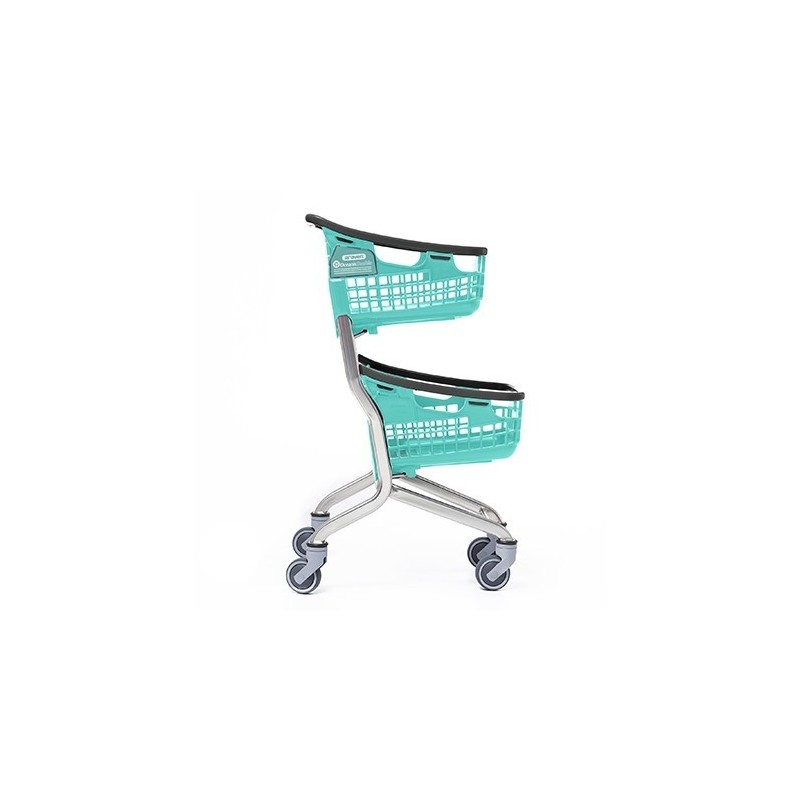 CARRO DE LA COMPRA COMPACT DOBLE CESTA 35L + 35L