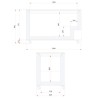 Congelador horizontal puerta de cristal. NLFG-195