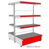 GONDOLA 160 CM ALTO. BASE 50 + 3 BANDEJAS 40