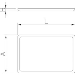 Bandeja de comedor autoservicio inox con tapa